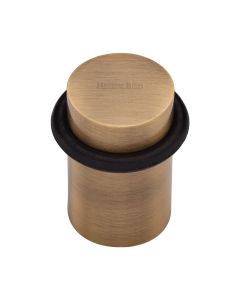 Heritage Brass Antique Brass Round Door Stop | V1083-AT