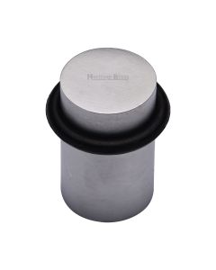 Heritage Brass Satin Chrome Round Door Stop | V1083-SC