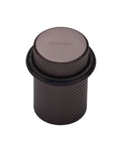 Heritage Brass Matt Bronze Round Door Stop Knurled  | V1085-MB