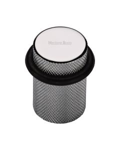 Heritage Brass Polished Chrome Round Door Stop Knurled  | V1085-PC