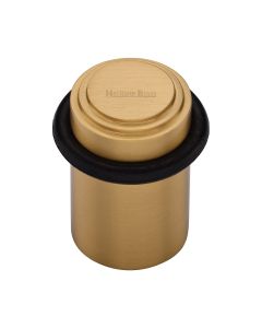 Heritage Brass Satin Brass Round Door Stop Stepped | V1086-SB
