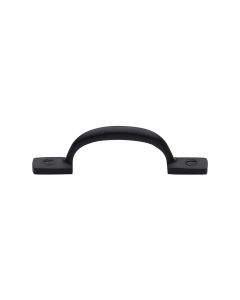 Heritage Brass Matt Black Russell Cabinet Pull Handle 102mm