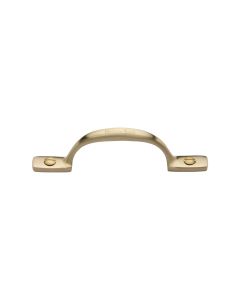 Heritage Brass Satin Brass Russell Cabinet Pull Handle 102mm
