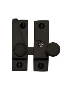 Heritage Brass Matt Black Sash Fastener Lockable - V1106L