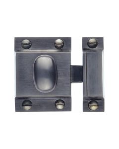 Heritage Brass Matt Black Oval Turn Cupboard Latch