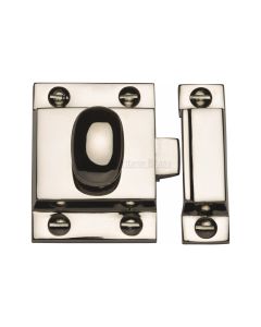 Heritage Brass Polished Nickel Finish Oval Turn Cupboard Latch