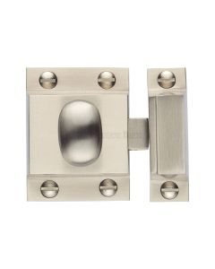 Heritage Brass Satin Nickel Oval Turn Cupboard Latch