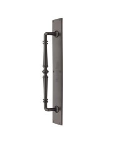 Heritage Brass Matt Bronze Avon Door Pull Handle on Plate 500mm