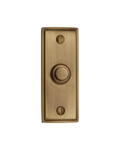 Heritage Brass Antique Brass Oblong Bell Push