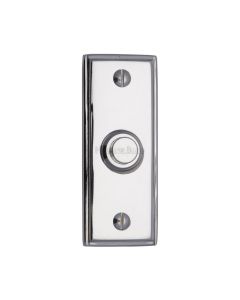 Heritage Brass Polished Chrome Oblong Bell Push