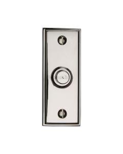 Heritage Brass Polished Nickel Finish Oblong Bell Push
