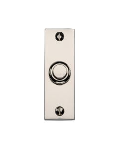 Heritage Brass Polished Nickel Finish Rectangular Bell Push