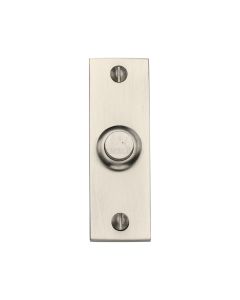 Heritage Brass Satin Nickel Rectangular Bell Push