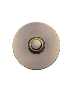 Heritage Brass Antique Brass Round Bell Push