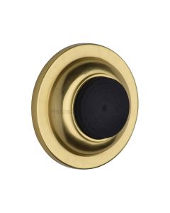 Heritage Brass Unlacquered Brass Wall Mounted Door Stop  | V1194-ULB
