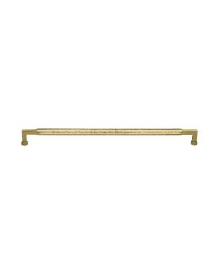 Heritage Brass Polished Brass 330mm Bauhaus Hammered Pull Handle  |  V1317 330-PB