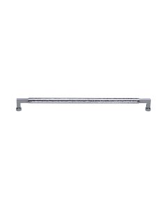 Heritage Brass Polished Chrome 330mm Bauhaus Hammered Pull Handle  |  V1317 330-PC