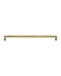 Heritage Brass Polished Brass 483mm Bauhaus Hammered Pull Handle  |  V1317 483-PB