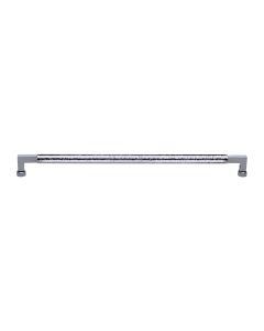 Heritage Brass Polished Chrome 483mm Bauhaus Hammered Pull Handle  |  V1317 483-PC