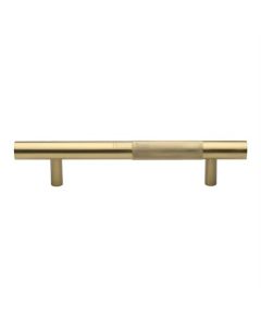 Heritage Brass Satin Brass Knurled Bar Door Pull Handle 305mm