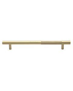 Heritage Brass Satin Brass Knurled Bar Door Pull Handle 457mm