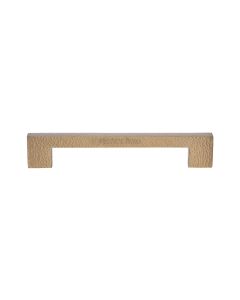 Heritage Brass Satin Brass 305mm Metro Hammered Pull Handle  |  V1395 305-SB