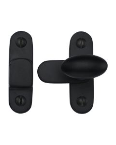 Heritage Brass Matt Black Hook and Plate Fastener
