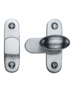 Heritage Brass Satin Chrome Hook and Plate Fastener