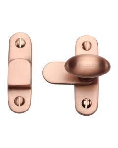 Heritage Brass Satin Rose Gold Hook and Plate Fastener