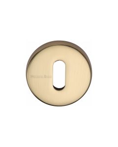 Polished Brass Standard Key Escutcheon Round - V4007