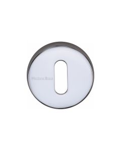 Polished Chrome Standard Key Escutcheon Round - V4007