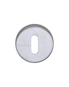 Satin Chrome Standard Key Escutcheon Round - V4007