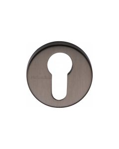Matt Bronze Euro Profile Cylinder Escutcheon Round - V4008