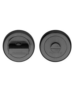 Matt Black Round Bathroom Turn & Release - V4035 