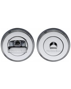 Polished Chrome Round Bathroom Turn & Release - V4040
