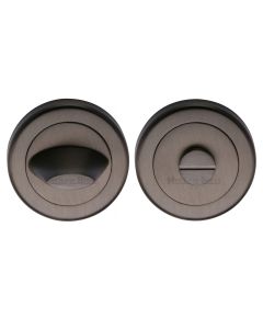 Matt Bronze Round Bathroom Turn & Release - V4043