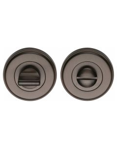 Matt Bronze Round Bathroom Turn & Release - V4045