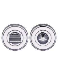 Polished Chrome Round Bathroom Turn & Release - V4045