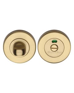 Satin Brass Indicator Bathroom Turn & Release - V4046