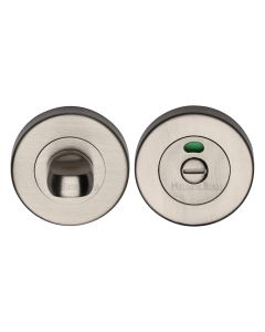 Satin Nickel Indicator Bathroom Turn & Release - V4046