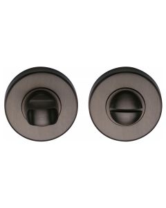 Matt Bronze Round Bathroom Turn & Release - V4049