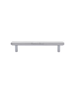 Heritage Brass Polished Chrome Step Cabinet Pull Handle 128mm