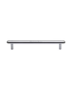 Heritage Brass Polished Chrome Step Cabinet Pull Handle 160mm