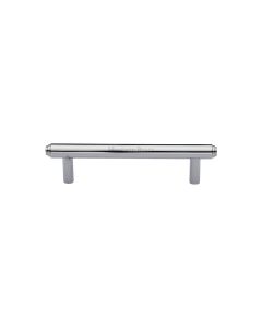Heritage Brass Polished Chrome Step Cabinet Pull Handle 96mm