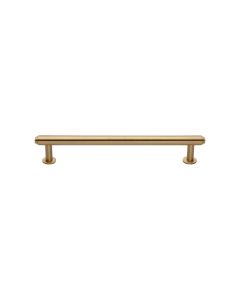 Heritage Brass Satin Brass Step Cabinet Pull Handle with Rose 16mm