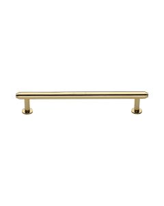 Heritage Brass Polished Brass Step Cabinet Pull Handle with Rose 16mm