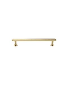 Heritage Brass Polished Brass Step Cabinet Pull Handle with Rose 16mm