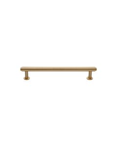 Heritage Brass Satin Brass Step Cabinet Pull Handle with Rose 16mm
