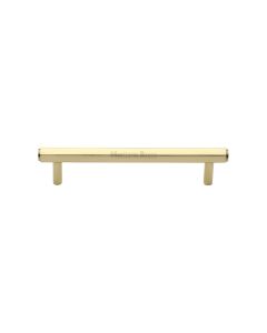 Heritage Brass Polished Brass Hexagon Profile Cabinet Pull Handle 128mm