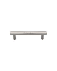 Heritage Brass Satin Nickel Hexagon Profile Cabinet Pull Handle 96mm